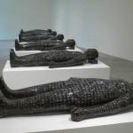 "Foreordination -4," resin, copper threads, photographs, 30 x 83 x 205 cm "Foreordination -4," resin, copper threads, photographs, 30 x 83 x 205 cm