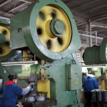 Assembly Line-06, video mute, 1:00 mins x 3 screens, 2012