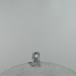 Kneeling Astronaut 70X100cm