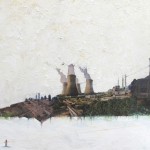 Robert Davis, Meditation II, mixed media, 35 X 109cm, 2011