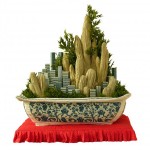 中国新盆景, 布和其它的材料， 92 x 65 x 109cm， 2006