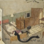  A Romantic Person scroll painting on xuan paper，750 x 33 cm, 2010