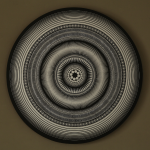 Bai Yiluo, System – Silver, acrylic and marker on canvas, 120 × 120 cm, 2012 Bai Yiluo, System – Silver, acrylic and marker on canvas, 120 × 120 cm, 2012