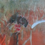 Fireworks 2	 acrylic, mineral pigment, pencil, digital print, A4 paper, rice paper, 66 x 33cm, 2011