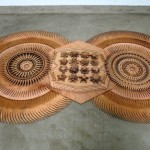 Bai Yiluo, "Center No.4," wooden board, 2013 Bai Yiluo, "Center No.4," wooden board, 2013