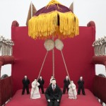 计文于和朱卫兵, 读"步辇图"有感, 103 x 69 x105 cm, 2011