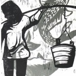 Monika Lin, “Exemplar No.20,” woodcuts on fabriano paper, 24cm x 22cm, 2013 