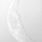 Shi Jing, Crescent Moon, oil on canvas, 70 X 50 CM, 2012 