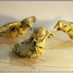 “On the way to the Imperial Examination…” wire, rice paper, paste, and beeswax,  dimensions variable， 2012