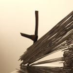 被俘的犀牛，不锈钢， 270 x 90 x 100 cm, 2012