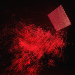 V-世界，镭射，不锈钢，烟雾，尺寸依据现场，2012