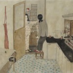 A Romantic Person scroll painting on xuan paper，750 x 33 cm, 2010