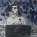 Qian Rong, Lone Island No.10, ink on xuan paper, 43 x 43cm, 2011 Qian Rong, Lone Island No.10, ink on xuan paper, 43 x 43cm, 2011