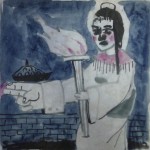 Qian Rong, Lone Island No.13, ink on xuan paper, 43 x 43cm, 2011 Qian Rong, Lone Island No.13, ink on xuan paper, 43 x 43cm, 2011