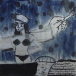 Qian Rong, Lone Island No.16, ink on xuan paper, 43 x 43cm, 2011 Qian Rong, Lone Island No.16, ink on xuan paper, 43 x 43cm, 2011