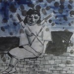 Qian Rong, Lone Island No.9, ink on xuan paper, 43 x 43cm, 2011 Qian Rong, Lone Island No.9, ink on xuan paper, 43 x 43cm, 2011