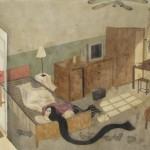 浪漫的人, 画轴在宣纸,  750 x 33cm, 2010