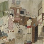 浪漫的人, 画轴在宣纸,  750 x 33cm, 2010