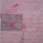 脸 (局部), 墨水, 水彩, 矿物颜料, 茶叶水, 金粉, 宣纸