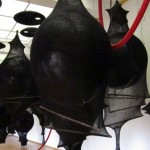 Karin van Dam, "Travelling Cities Annos," mixed media, wool, baloons, bamboo, size variable, 2013 Karin van Dam, "Travelling Cities Annos," mixed media, wool, baloons, bamboo, size variable, 2013