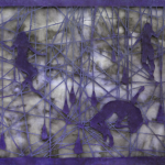 Ed Pien, “Enchanted,” 121 cm W x 92 cm H, hand-cut 3M reflective film laminated on inked Japanese paper,2013 Ed Pien, “Enchanted,” 121 cm W x 92 cm H, hand-cut 3M reflective film laminated on inked Japanese paper,2013