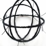 Ed Pien and Karin van Dam, "Suspended Gravity," mixed media installation, acrylic, wool, sand bags, boat fenders, Chinese umbrellas, gear shift boot, styrofoam, plastic ties, embroidery rings, string, dimensions variable, 2013 Ed Pien and Karin van Dam, "Suspended Gravity," mixed media installation, acrylic, wool, sand bags, boat fenders, Chinese umbrellas, gear shift boot, styrofoam, plastic ties, embroidery rings, string, dimensions variable, 2013