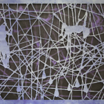 Ed Pien, “sway,” 121 cm W x 92 cm H, hand-cut 3M reflective film laminated on inked Japanese paper, 2013 Ed Pien, “sway,” 121 cm W x 92 cm H, hand-cut 3M reflective film laminated on inked Japanese paper, 2013