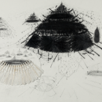 Karin Van Dam, “Tentenkamp,” drawing, 2013