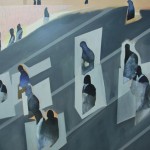 郑文昕, “微笑,” 油画和丙烯, 90 X 135cm, 2011 郑文昕, “微笑,” 油画和丙烯, 90 X 135cm, 2011