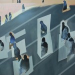 郑文昕, “微笑,” 油画和丙烯, 90 X 135cm, 2011 郑文昕, “微笑,” 油画和丙烯, 90 X 135cm, 2011