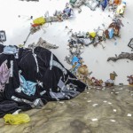 Girolamo Marri,“神秘的大师，他的论文， 他的徒弟和他们妄想出来眩晕的人物我，装置和艺术行为，现场品，布基胶带, 2013