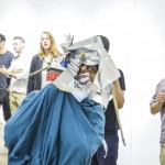 Girolamo Marri,“神秘的大师，他的论文， 他的徒弟和他们妄想出来眩晕的人物我，装置和艺术行为，现场品，布基胶带, 2013