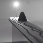 Ouyang Wendong, “A De-materialized Sculpture, Nos 1 and 2,” installation, Chinese eaglewood, sandalwood, Benzoin sand, aluminum, dimensions variable, 2013