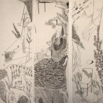 Chai Yiming, "Journey to the West, No2," ink on paper, 161 35, 2009 柴一名，“西游记之二”，墨水在宣纸上， 161 x 35cm，2009 - 14 - 2