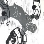 Monika Lin, “24孝之11”，版画在fabriano纸上，24cm x 22cm, 2013