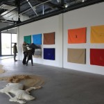 Li Mu,"Qiuzhuang Project-a dispersed museum project," Giclée print mounted on aluminum board, silk screened cloth, 75 × 10cm, 2013 Li Mu,"Qiuzhuang Project-a dispersed museum project," Giclée print mounted on aluminum board, silk screened cloth, 75 × 10cm, 2013